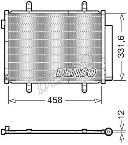 кондензатор, климатизация DENSO DCN47011