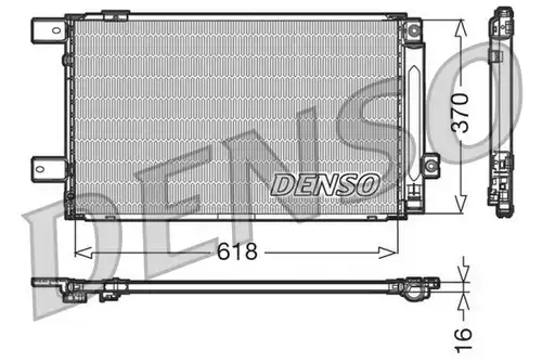 кондензатор, климатизация DENSO DCN50005