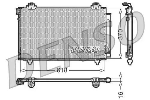 кондензатор, климатизация DENSO DCN50012