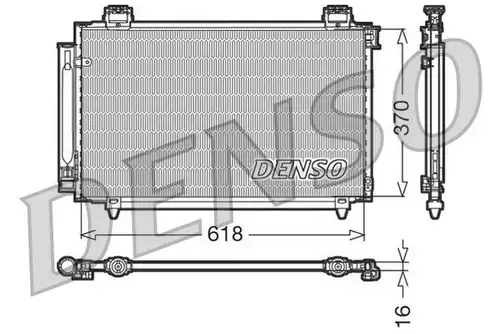 кондензатор, климатизация DENSO DCN50016