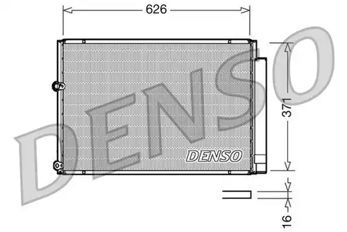 кондензатор, климатизация DENSO DCN50018