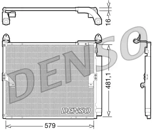 кондензатор, климатизация DENSO DCN50019