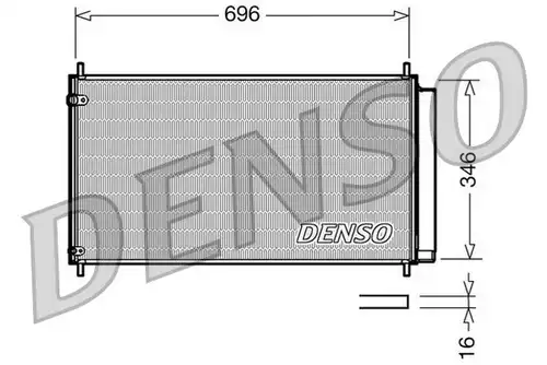 кондензатор, климатизация DENSO DCN50022