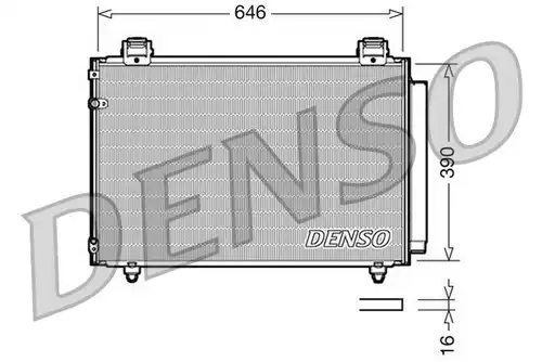 кондензатор, климатизация DENSO DCN50024