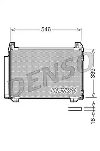 кондензатор, климатизация DENSO DCN50025