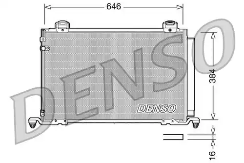 кондензатор, климатизация DENSO DCN50026