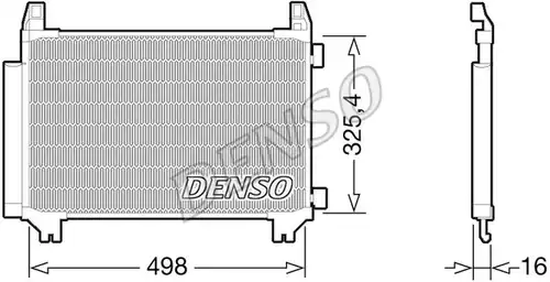 кондензатор, климатизация DENSO DCN50028