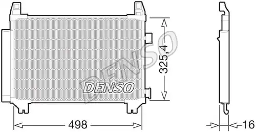 кондензатор, климатизация DENSO DCN50029