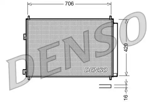 кондензатор, климатизация DENSO DCN50030