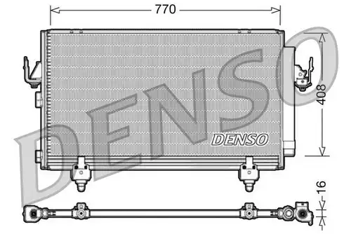 кондензатор, климатизация DENSO DCN50031