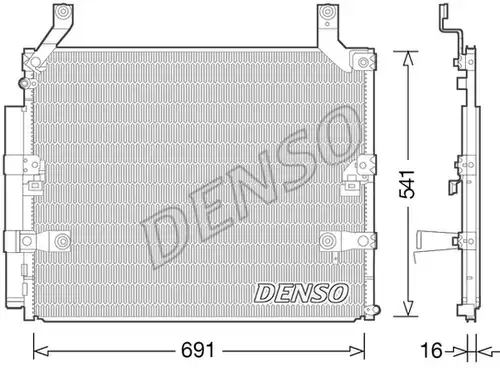 кондензатор, климатизация DENSO DCN50032