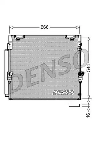 кондензатор, климатизация DENSO DCN50036