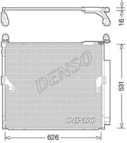 кондензатор, климатизация DENSO DCN50038