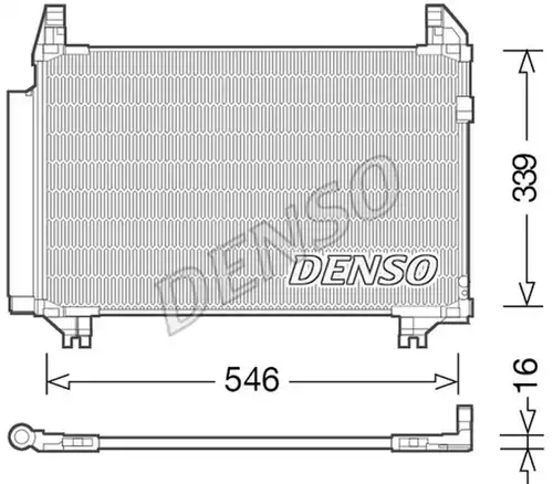 кондензатор, климатизация DENSO DCN50039