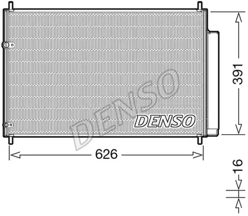 кондензатор, климатизация DENSO DCN50041