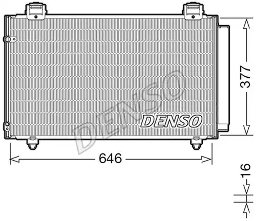 кондензатор, климатизация DENSO DCN50043