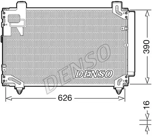 кондензатор, климатизация DENSO DCN50044