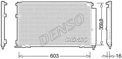 кондензатор, климатизация DENSO DCN50047