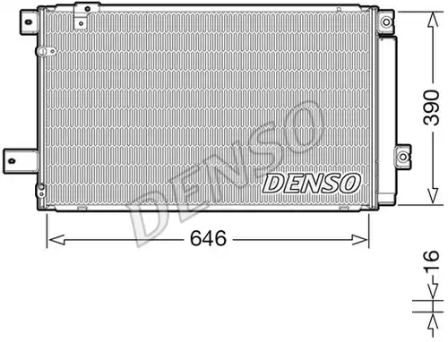 кондензатор, климатизация DENSO DCN50049