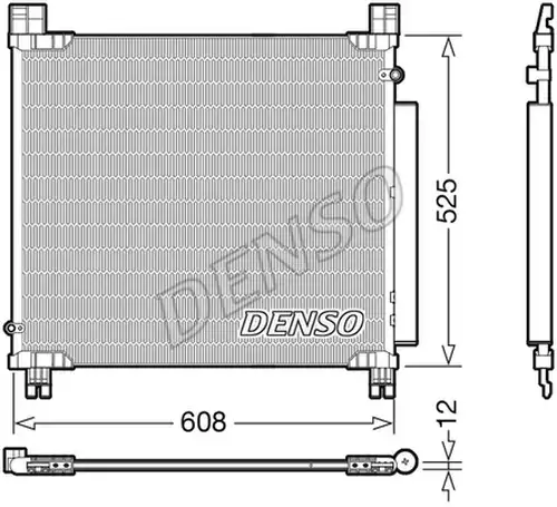 кондензатор, климатизация DENSO DCN50050