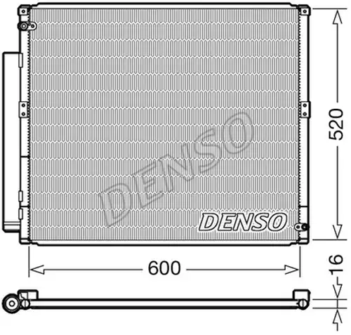 кондензатор, климатизация DENSO DCN50051