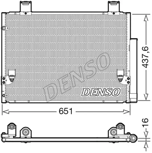 кондензатор, климатизация DENSO DCN50057