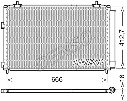 кондензатор, климатизация DENSO DCN50059