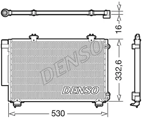 кондензатор, климатизация DENSO DCN50060