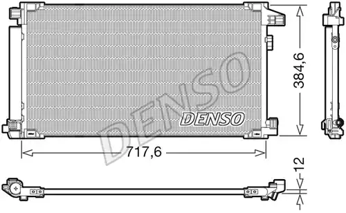 кондензатор, климатизация DENSO DCN50061