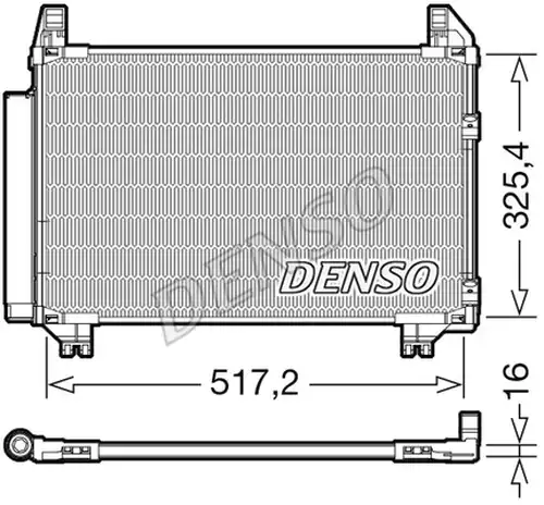 кондензатор, климатизация DENSO DCN50101