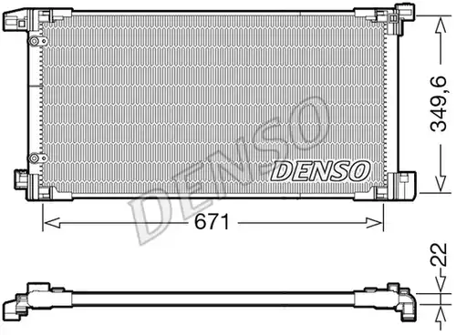 кондензатор, климатизация DENSO DCN50114