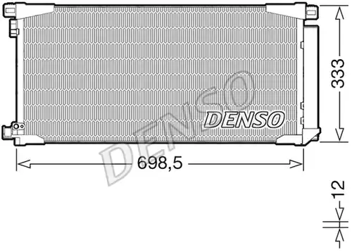 кондензатор, климатизация DENSO DCN50115