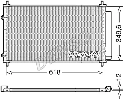 кондензатор, климатизация DENSO DCN50117