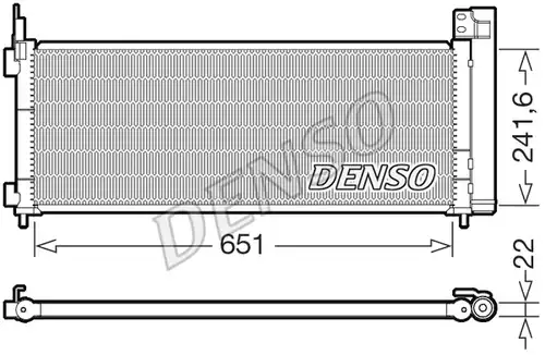 кондензатор, климатизация DENSO DCN50123