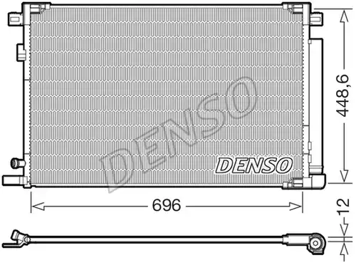 кондензатор, климатизация DENSO DCN50128