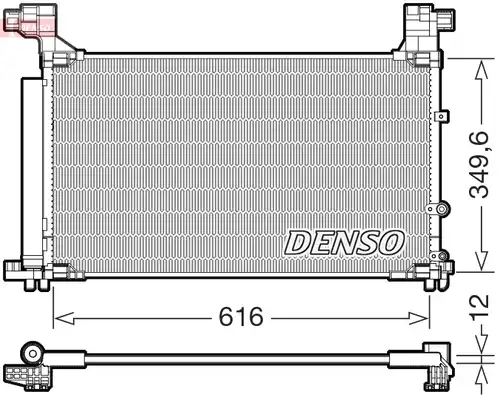 кондензатор, климатизация DENSO DCN50132