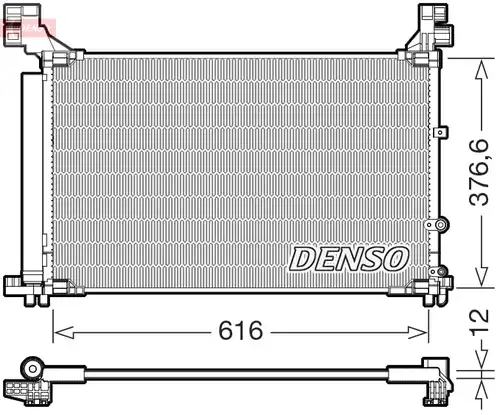 кондензатор, климатизация DENSO DCN50133