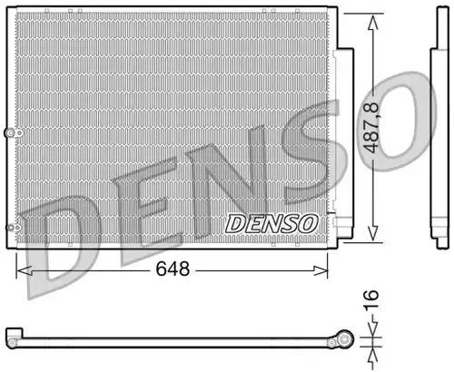 кондензатор, климатизация DENSO DCN51001