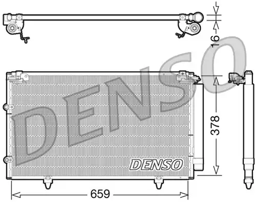 кондензатор, климатизация DENSO DCN51003