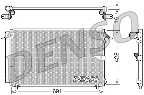 кондензатор, климатизация DENSO DCN51008