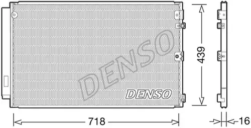 кондензатор, климатизация DENSO DCN51011