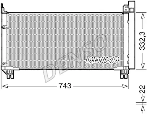 кондензатор, климатизация DENSO DCN51014