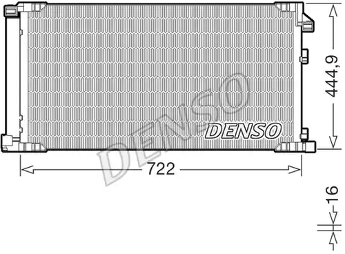 кондензатор, климатизация DENSO DCN51019