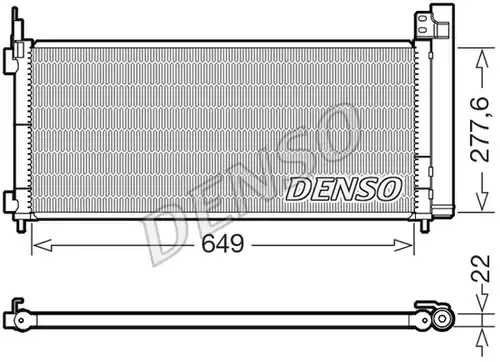 кондензатор, климатизация DENSO DCN51021