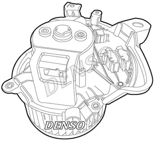 вентилатор вътрешно пространство DENSO DEA01011