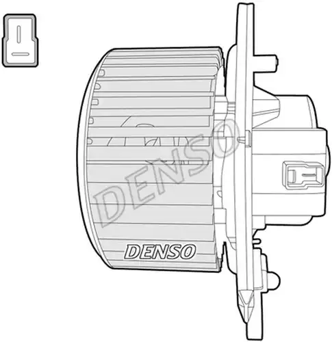 вентилатор вътрешно пространство DENSO DEA12004