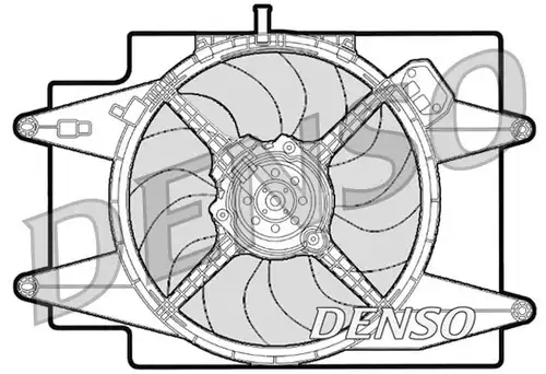 вентилатор, охлаждане на двигателя DENSO DER01001