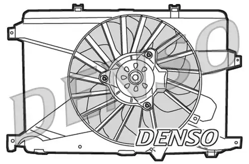 вентилатор, охлаждане на двигателя DENSO DER01014