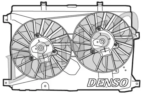 вентилатор, охлаждане на двигателя DENSO DER01015