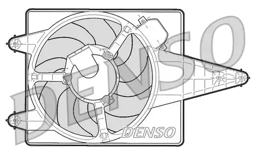 вентилатор, охлаждане на двигателя DENSO DER01204